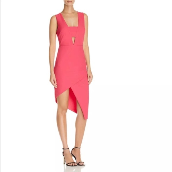 do +be Dresses & Skirts - Pink Asymmetrical Cut Out Dress- NWT